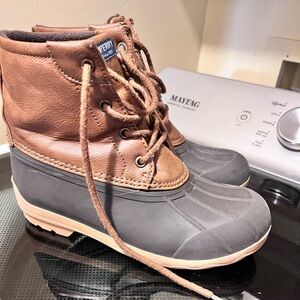 Sperry Kids Brown and Black Boots